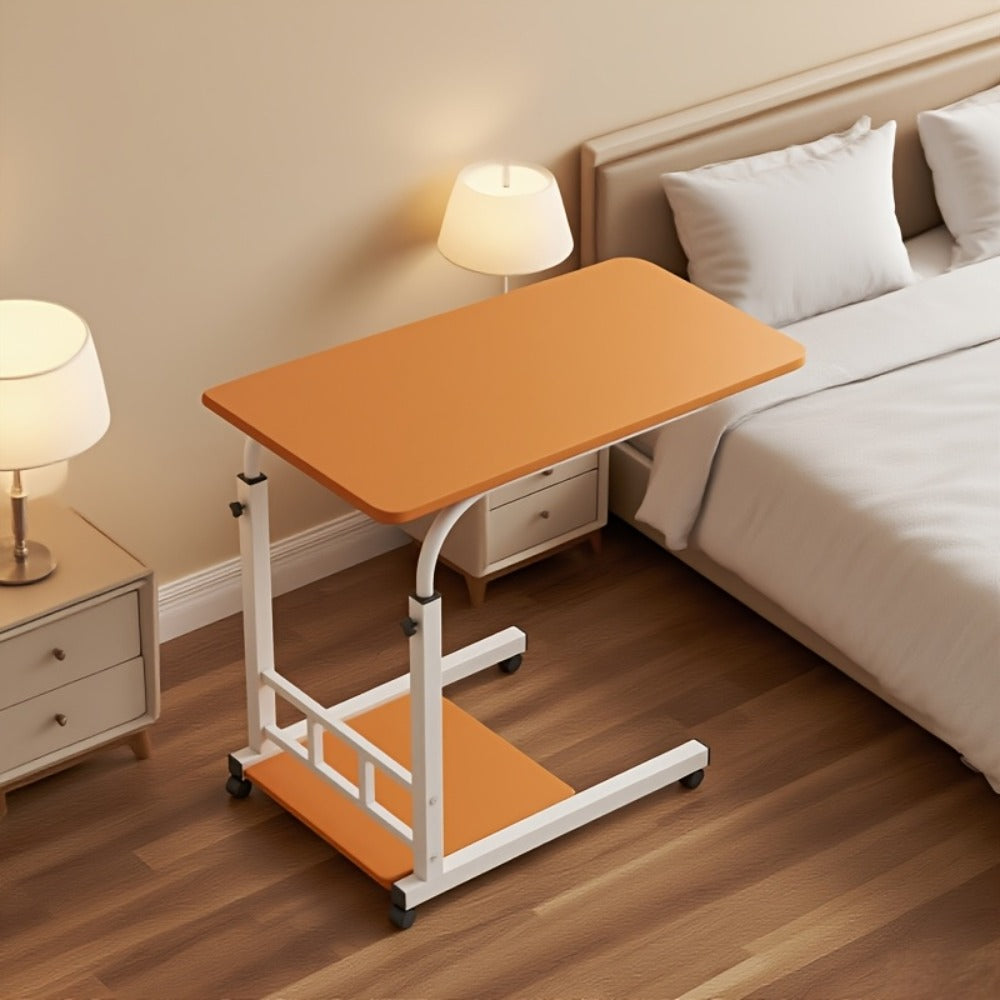 Bedside Table with Wheels Adjustable Height – Multi-Style Nursing Care Table for Elderly & Patients | Single & 3-Tier Rolling Overbed Dining Table, Home Medical Convalescent Furniture, 13 Styles