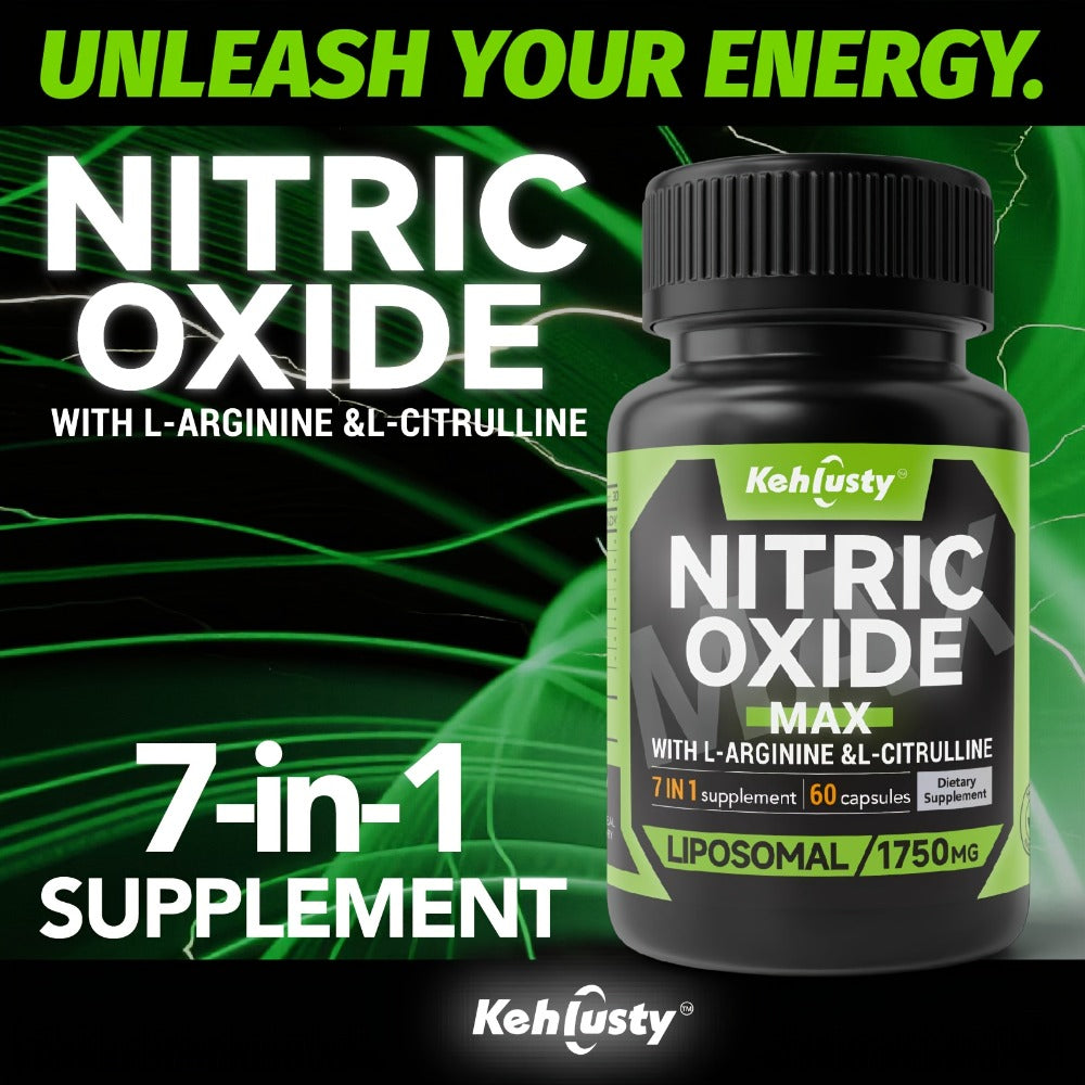 L-Arginine & L-Citrulline Supplement 7-in-1 with Maca Root, Beetroot & Nitric Oxide Booster - Stamina, Blood Flow & Pre-Workout Energy for Men & Women - Stimulant-Free Daily Performance Formula