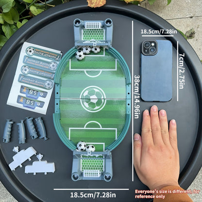 Portable Tabletop Football Game Set – Stand-Alone Table Design, Durable PP Material, 6 or 10 Balls, Family Party Board Game for Christmas Halloween Thanksgiving, Fun for Kids & Adults