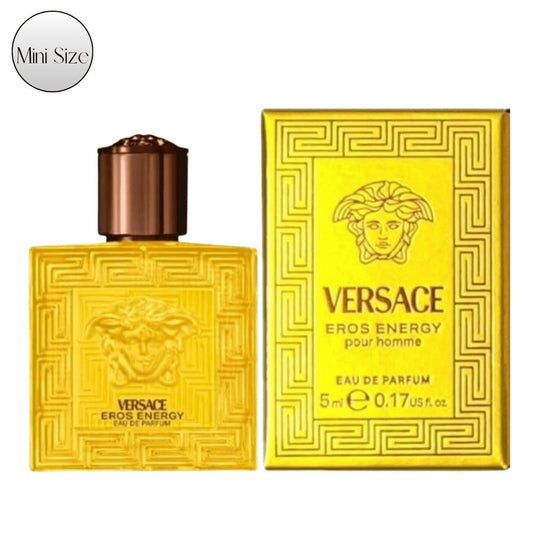 Versace Eros Energy EDP Travel Spray 5ml - Aromatic Woody Men's Eau de Parfum, Portable Mini Atomizer, Authentic Fragrance Decant, Ideal Gift for Him & Fragrance Lovers