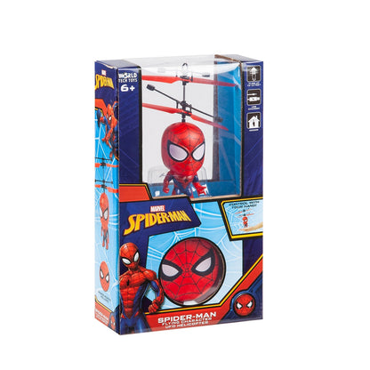Marvel Spider-Man Flying Figure IR Helicopter Toy 3.5 Inch – Remote Control Infrared Superhero Copter for Kids Boys | Indoor Flying Toy | Best Birthday Christmas Gift Ages 5+