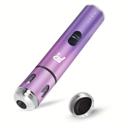 Electric Herb Grinder USB Rechargeable – Portable Spice Mill with One-Button Operation, Travel Bag, Funnel & Cleaning Brush | 4 Colors Available