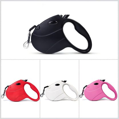 Retractable Dog Leash 16ft for Small & Medium Dogs – Non-Slip Grip, 360° Swivel Hook, One-Hand Lock, Up to 30 lbs