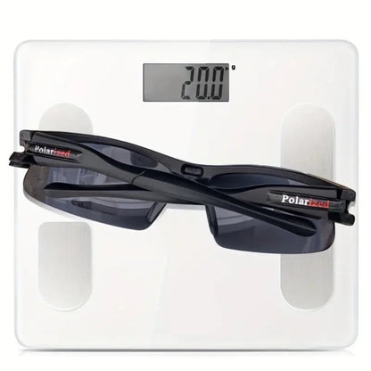Men's Polarized Sunglasses 3 Pack – Half Frame Anti-Glare Driving Glasses, Wide Frame Lightweight UV400 Fashion Eyewear for Men, Set of 3 Pairs Value Bundle