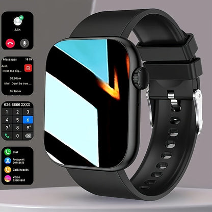 Smart Watch Fitness Tracker 2.01" Touchscreen – Dual Strap, HD Bluetooth Calls, 100+ Functions, Step & Calorie Tracking, Music & Notifications for Android & iPhone