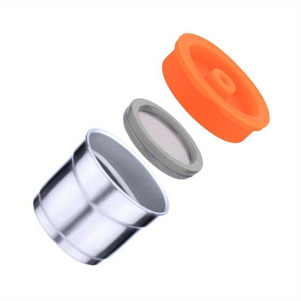 Reusable Coffee Filter Capsule for Illy Y3.2 & X7.1 Machines, Stainless Steel Refillable Coffee Pod Cup with Tamper, Eco-Friendly Reusable Espresso Capsule Accessory