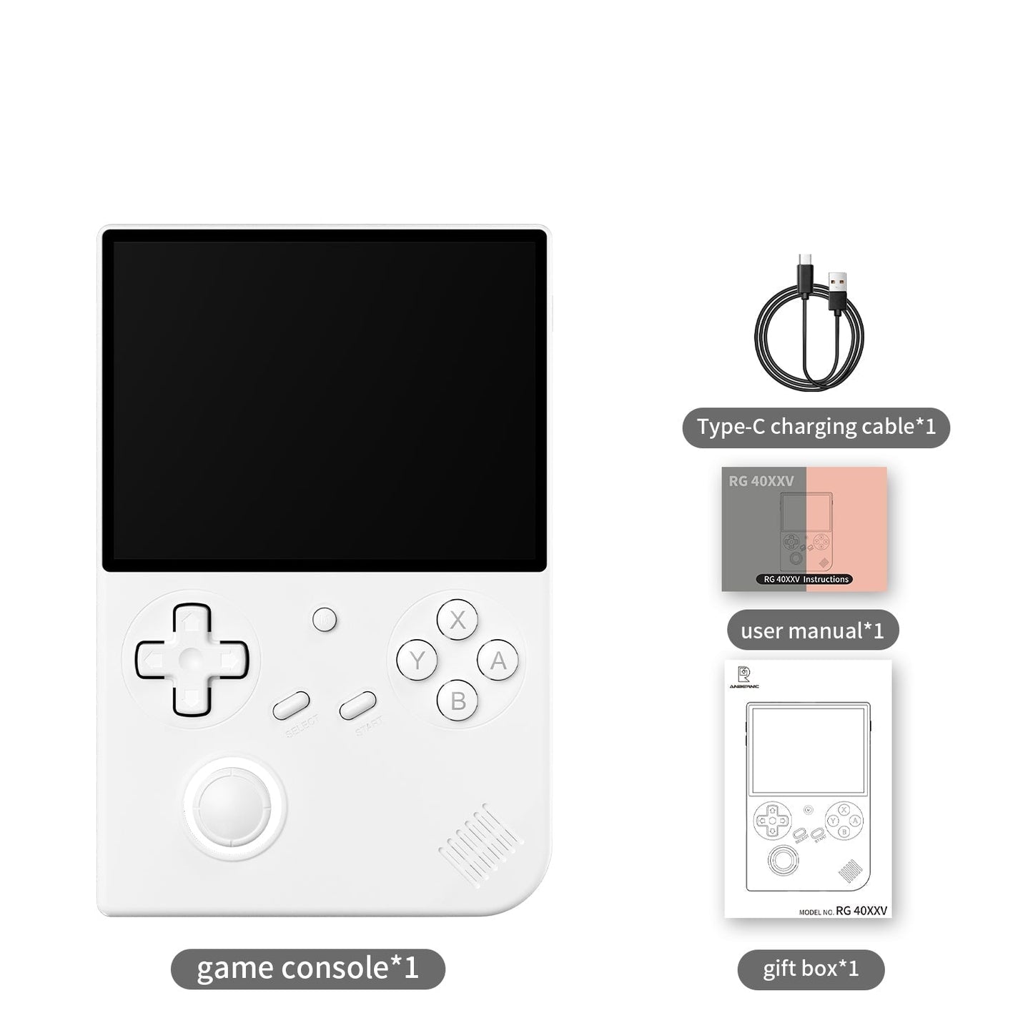 Anbernic RG40XX V Handheld Game Console Linux Vertical IPS 4.0-Inch Retro Emulator 3200mAh 30+ Systems Wi-Fi Bluetooth