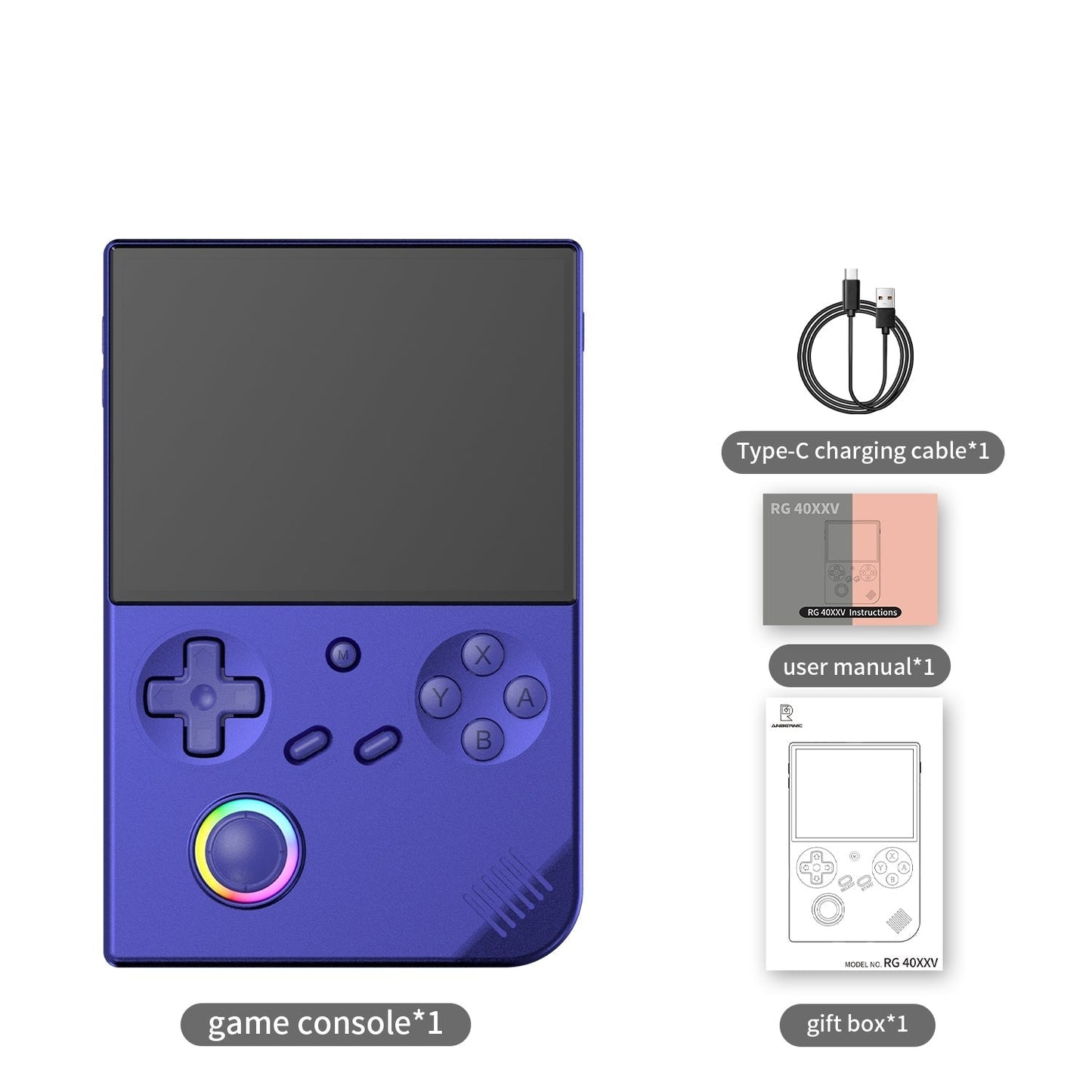 Anbernic RG40XX V Handheld Game Console Linux Vertical IPS 4.0-Inch Retro Emulator 3200mAh 30+ Systems Wi-Fi Bluetooth