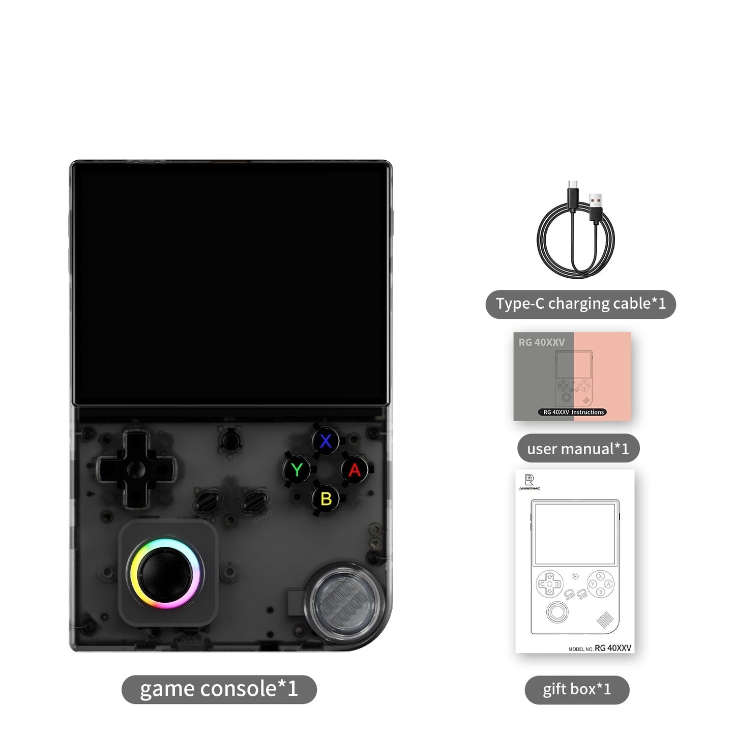 Anbernic RG40XX V Handheld Game Console Linux Vertical IPS 4.0-Inch Retro Emulator 3200mAh 30+ Systems Wi-Fi Bluetooth