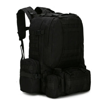 Tactical Backpack 60L MOLLE Military Bag with 3 Detachable Pouches