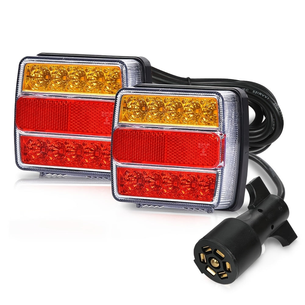 2/ 5 LED Magnetic Trailer Towing Lights Wire Trailer Lights Kit