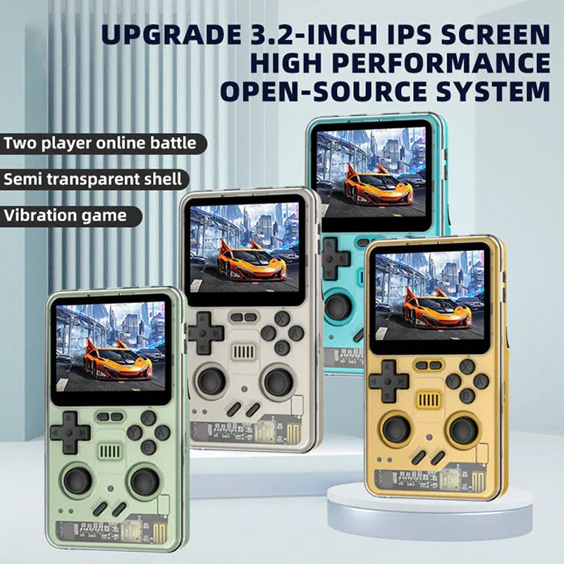 High Resolution Retro Handheld Game Console Powkiddy RGB20 Pro 3.2 Inch IPS 1024x768 5000mAh 10-Hour Wi-Fi Bluetooth HDMI Dual TF 256GB N64 PS1 NDS Emulator
