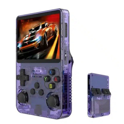 R36S Handheld Game Console – 3.5" IPS RK3326 Retro Emulator 20+ Systems 64GB 128GB Plug and Play 6hr Battery 18 Colors PS1 NES SNES GBA N64 SEGA
