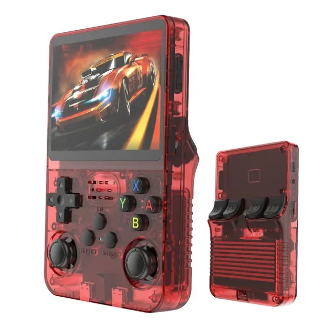 R36S Handheld Game Console – 3.5" IPS RK3326 Retro Emulator 20+ Systems 64GB 128GB Plug and Play 6hr Battery 18 Colors PS1 NES SNES GBA N64 SEGA