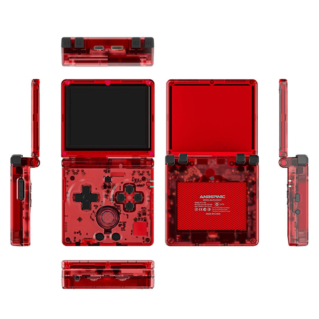 Anbernic RG35XXSP Flip Handheld Game Console Linux Clamshell GBA SP Style IPS HDMI Retro Emulator 3300mAh 30+ Systems Wi-Fi Bluetooth