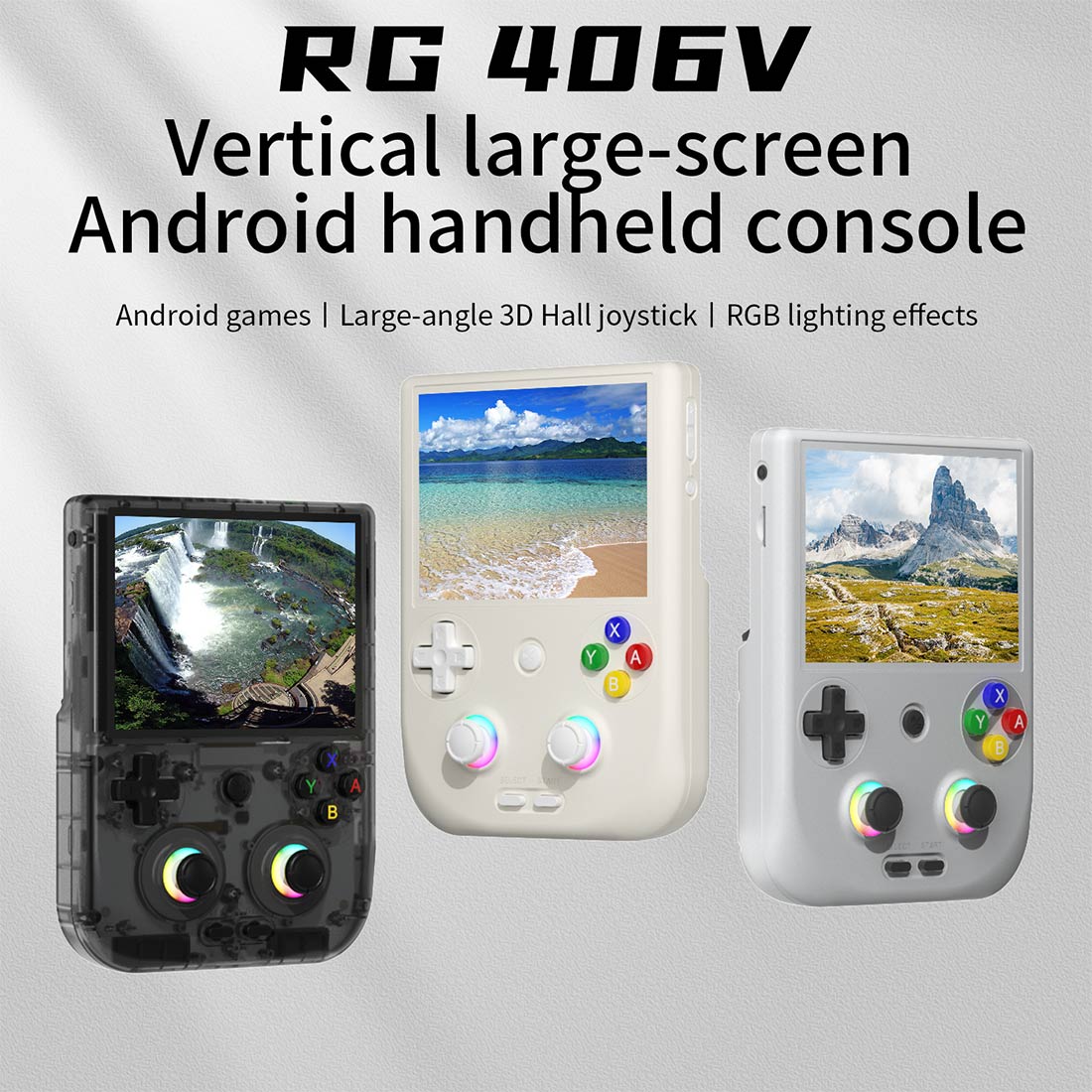 Anbernic RG406V Handheld Game Console Android 13 Vertical IPS RGB 4-Inch Retro Emulator 5500mAh 8GB RAM Wi-Fi Bluetooth