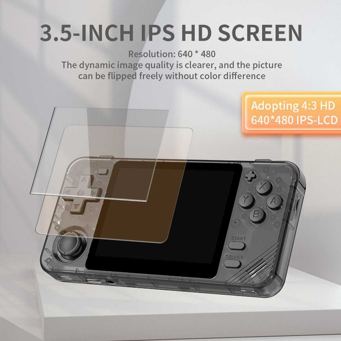 Preloaded Retro Handheld Game Console Powkiddy RGB10X 3.5 Inch IPS 10000 Games Ready to Play 8-Hour Battery Linux Open Source Lightweight 150g Portable Emulator