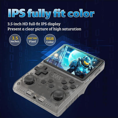 R40S Pro Preloaded Games Handheld Game Console – 30000 Games 3.5" IPS Retro Emulator Wi-Fi Multiplayer 256GB PS1 NES SNES GBA SEGA Plug and Play