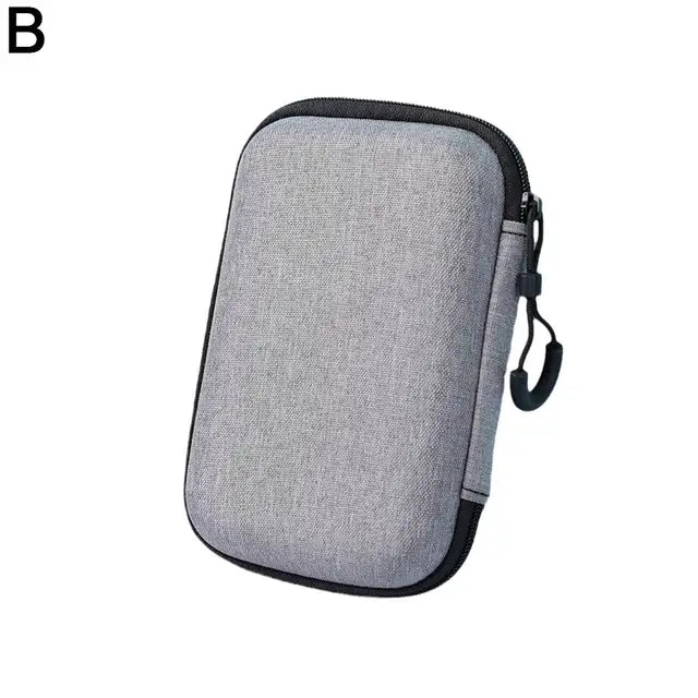 R36S R35S Protective Case EVA Hard Storage Bag – Scratch-Resistant Anti-Drop Portable Travel Case for Retro Handheld Game Console Accessories Black Gray