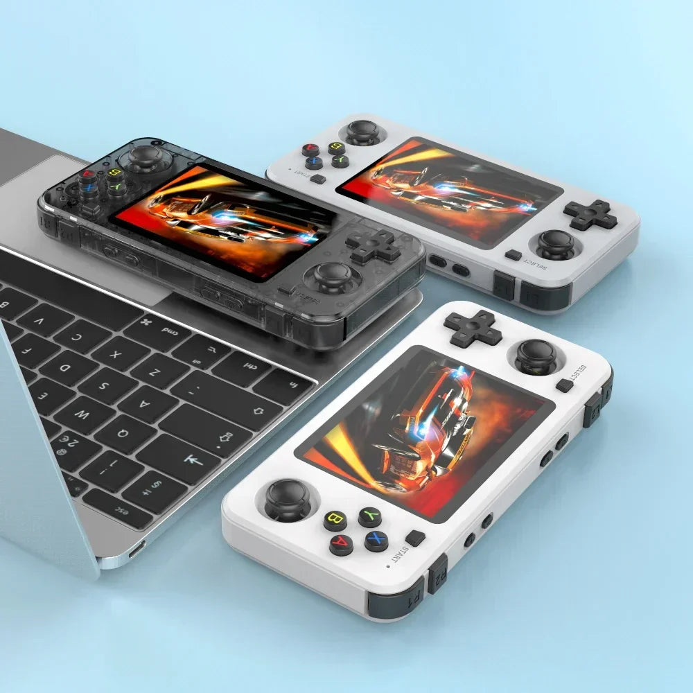 R36H Handheld Game Console – Replaceable Battery Dual SD Slot 3.5" IPS RK3326 15000 Games 20+ Emulators Linux 64GB 128GB 6 Colors PS1 NES GBA SNES