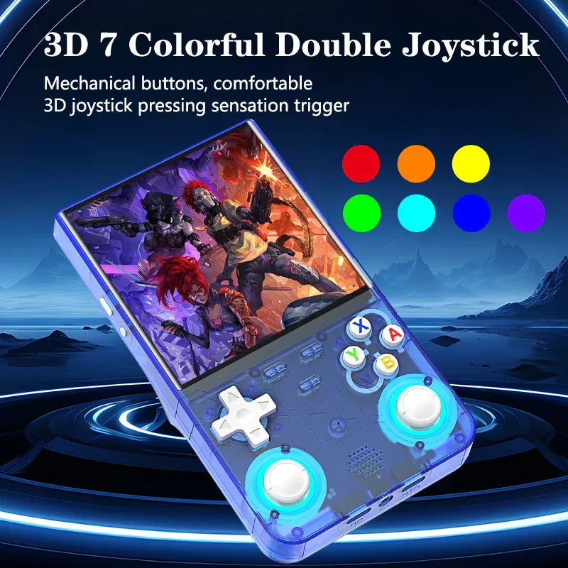 R36 ULTRA Handheld Game Console – 4.0" IPS 720x720 Tempered Glass 20000 Games Wi-Fi Linux 64GB 128GB PS1 NES GBA SNES MAME Retro Emulator 4 Colors