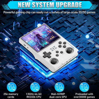 R40S Pro Preloaded Games Handheld Game Console – 30000 Games 3.5" IPS Retro Emulator Wi-Fi Multiplayer 256GB PS1 NES SNES GBA SEGA Plug and Play