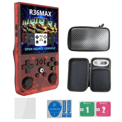 R36 Max Handheld Game Console – 4.0" IPS 720×720 4000mAh 10-Hour Battery 18000 Games Linux Retro Portable Gaming System for Kids & Adults