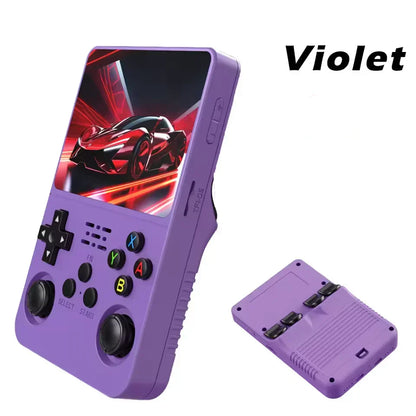 R36S Handheld Game Console – 3.5" IPS RK3326 Retro Emulator 20+ Systems 64GB 128GB Plug and Play 6hr Battery 18 Colors PS1 NES SNES GBA N64 SEGA