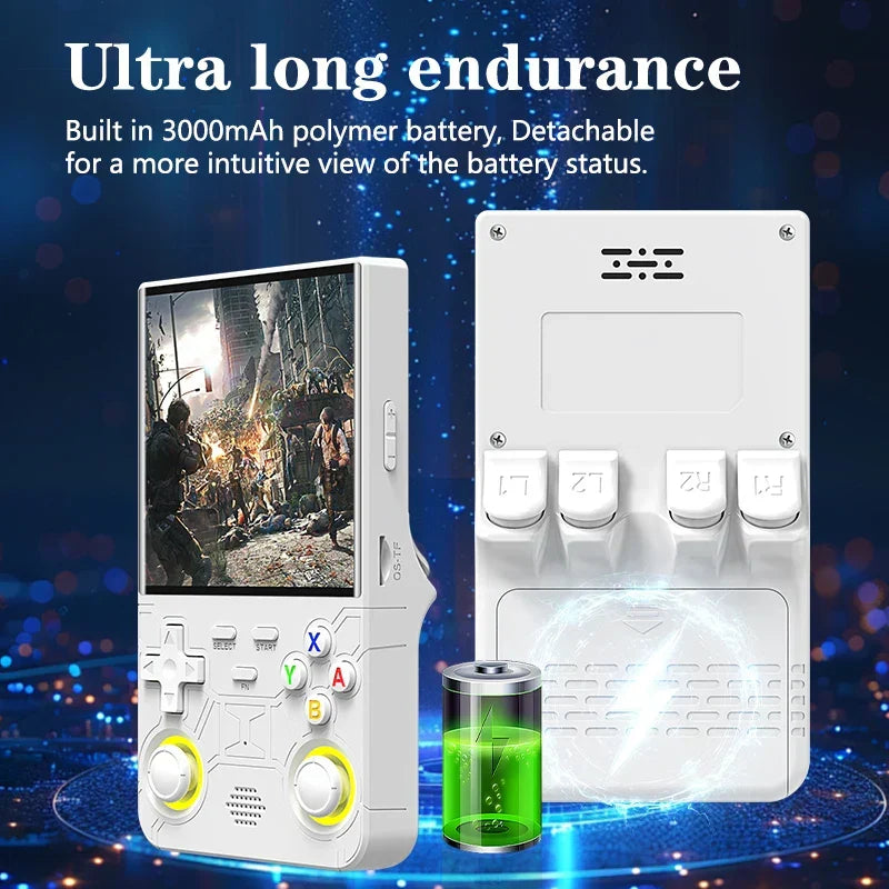 R36 ULTRA Handheld Game Console – 4.0" IPS 720x720 Tempered Glass 20000 Games Wi-Fi Linux 64GB 128GB PS1 NES GBA SNES MAME Retro Emulator 4 Colors