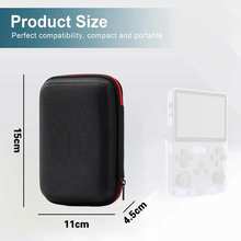 R36S R35S EVA Hard Carrying Case Storage Bag with Mesh Pocket Scratch-Resistant Impact-Proof Dustproof Portable Retro Handheld Console Protection Travel Accessory Gift