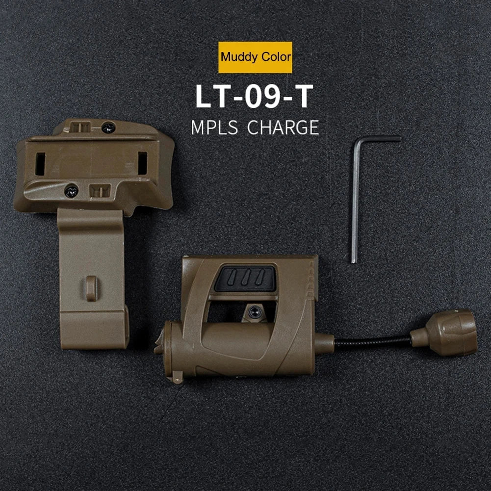 Tactical LED Helmet Light 3-Mode OpsCore ARC Mount Hands-Free