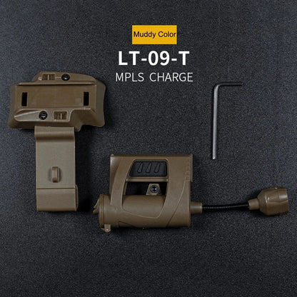 Tactical LED Helmet Light 3-Mode OpsCore ARC Mount Hands-Free