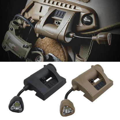 Tactical LED Helmet Light 3-Mode OpsCore ARC Mount Hands-Free
