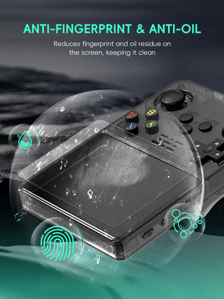 Screen Protector for R36S R35S RGB20S – 9H Tempered Glass Anti-Scratch Film – 0.2mm Ultra-Thin Bubble-Free Easy Install – Retro Handheld Console Accessory