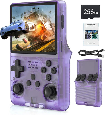 R40S Pro Preloaded Games Handheld Game Console – 30000 Games 3.5" IPS Retro Emulator Wi-Fi Multiplayer 256GB PS1 NES SNES GBA SEGA Plug and Play