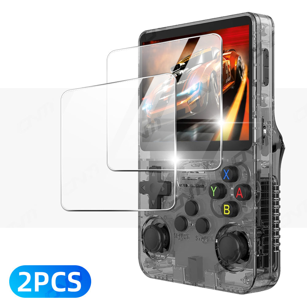 Screen Protector for R36S R35S RGB20S – 9H Tempered Glass Anti-Scratch Film – 0.2mm Ultra-Thin Bubble-Free Easy Install – Retro Handheld Console Accessory