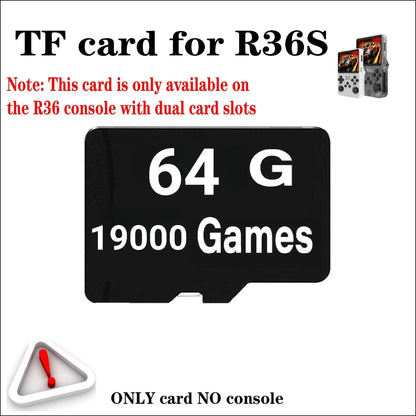 R36S Memory Card TF Card Preloaded Retro Games – 64GB 19000 Games 128GB 29000 Games 256GB 58000 Games 512GB 95000 Games PSP Option Plug and Play