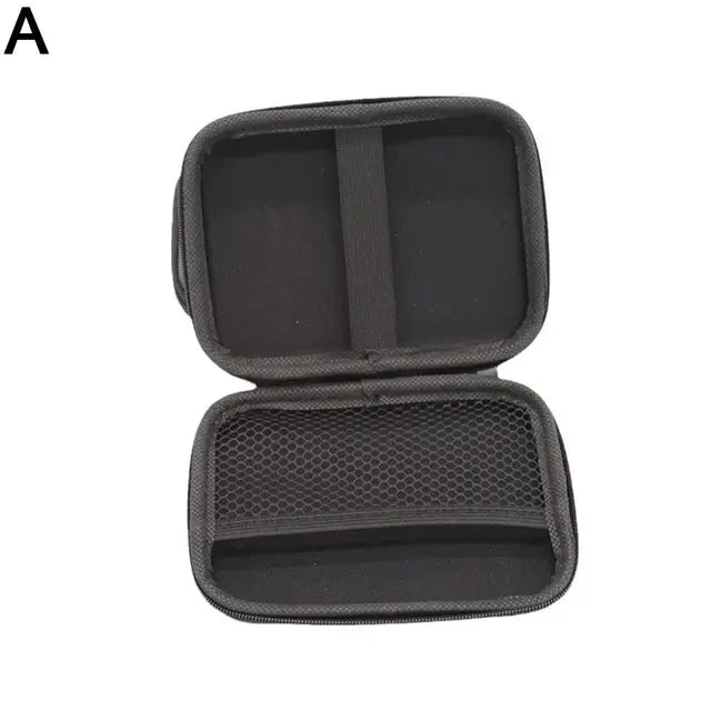 R36S R35S Protective Case EVA Hard Storage Bag – Scratch-Resistant Anti-Drop Portable Travel Case for Retro Handheld Game Console Accessories Black Gray