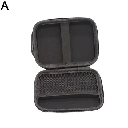 R36S R35S Protective Case EVA Hard Storage Bag – Scratch-Resistant Anti-Drop Portable Travel Case for Retro Handheld Game Console Accessories Black Gray