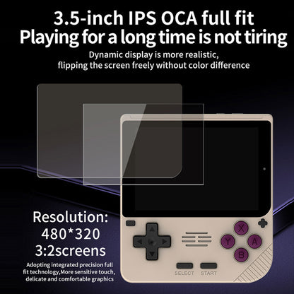 Powkiddy V10 Handheld Game Console – 3.5" IPS Compact Square Design 8-Hour Battery 150g Ultra-Lightweight Linux N64 PS1 GBA NDS Retro Gaming System