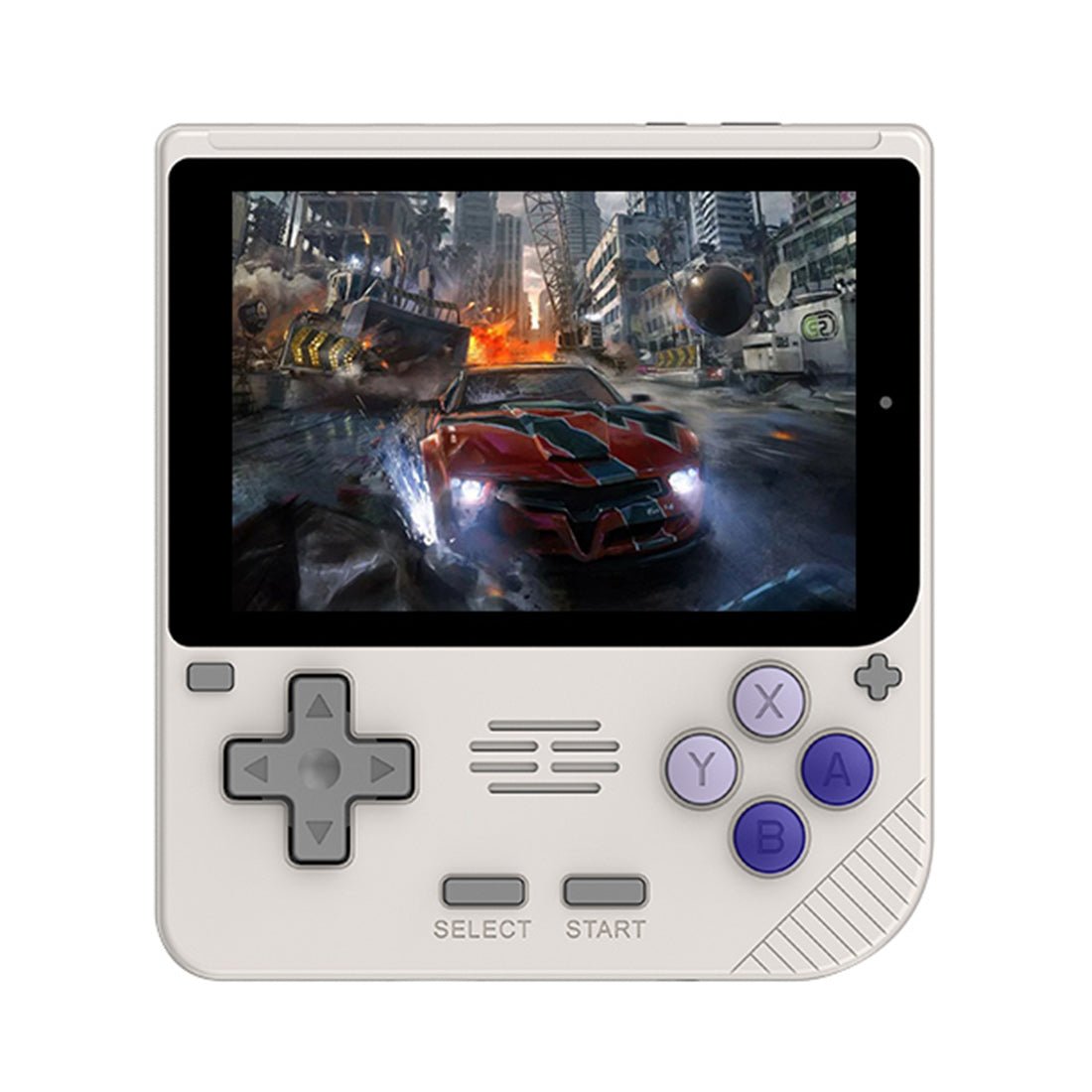 Powkiddy V10 Handheld Game Console – 3.5" IPS Compact Square Design 8-Hour Battery 150g Ultra-Lightweight Linux N64 PS1 GBA NDS Retro Gaming System