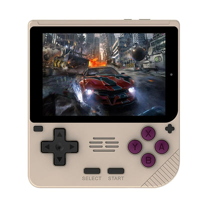 Powkiddy V10 Handheld Game Console – 3.5" IPS Compact Square Design 8-Hour Battery 150g Ultra-Lightweight Linux N64 PS1 GBA NDS Retro Gaming System