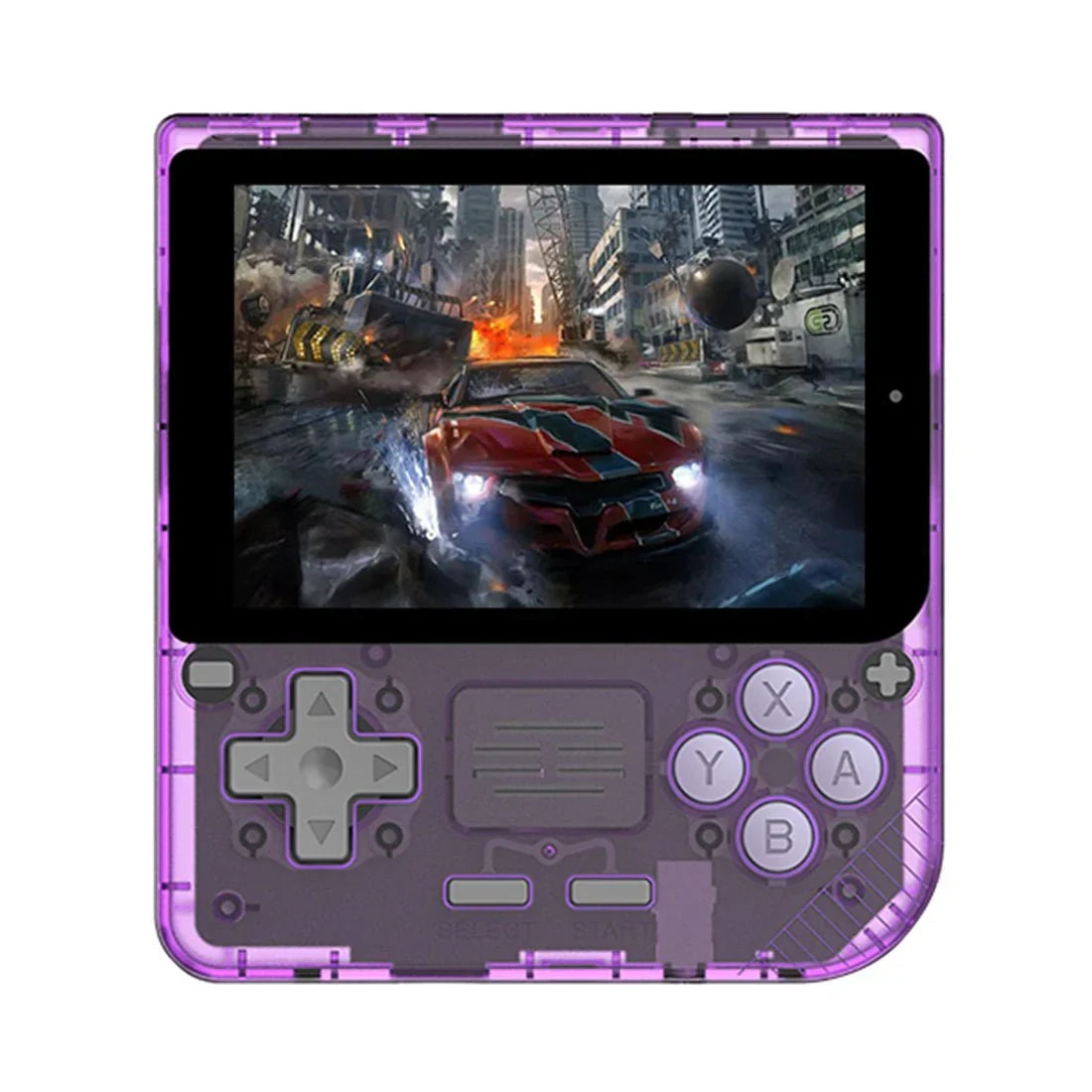 Powkiddy V10 Handheld Game Console – 3.5" IPS Compact Square Design 8-Hour Battery 150g Ultra-Lightweight Linux N64 PS1 GBA NDS Retro Gaming System