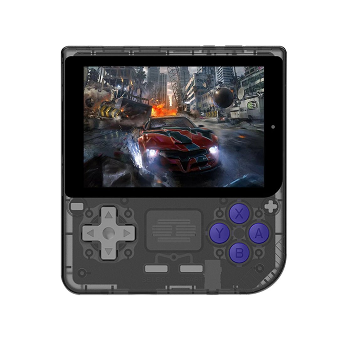 Powkiddy V10 Handheld Game Console – 3.5" IPS Compact Square Design 8-Hour Battery 150g Ultra-Lightweight Linux N64 PS1 GBA NDS Retro Gaming System
