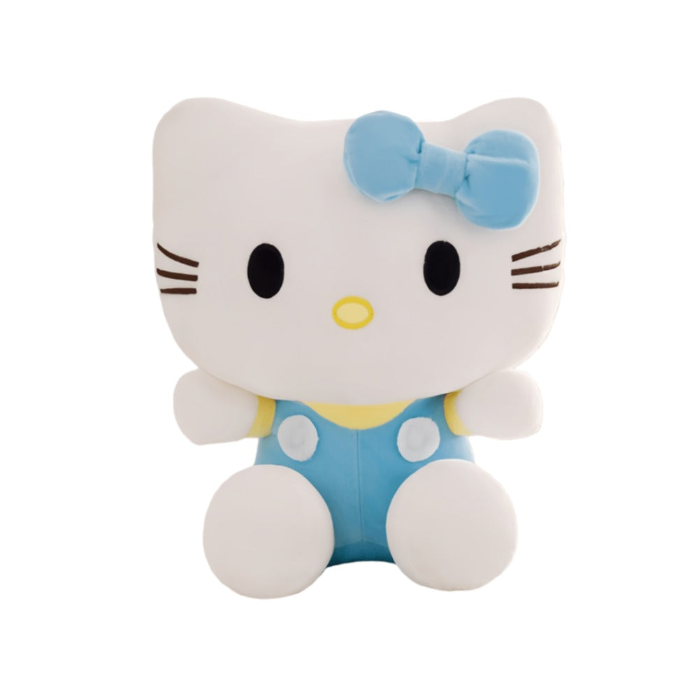 Hello Kitty KT Cat Stuffed Animal 3 Colors – Sanrio Kawaii Plush Doll in Red Pink Blue Soft Collectible Toy, Birthday Valentine Christmas Gift for Girls Teens Hello Kitty Fans