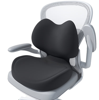 Ergonomic Seat Cushion for Tailbone & Lumbar Pain Relief - Memory Foam L-Shaped Car & Office Chair Cushion for Truck Drivers & Long Sitting