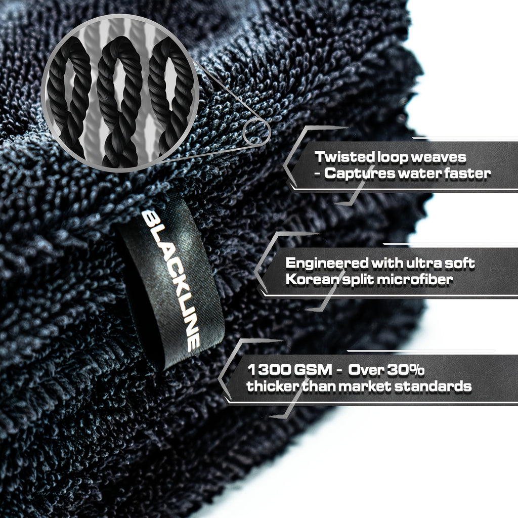 Premium Microfiber Car Drying Towel Ultra Absorbent Scratch-Free Lint-Free for Car Detailing Washing Work Less Dry More Large Size for Fast Drying Cars Trucks SUVs Soft Microfiber Cloth for Paint Glass & Wheels