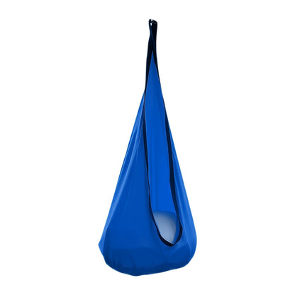 Hanging Hammock Chair with Inflatable Pillow & Storage Pocket – Indoor Outdoor Swing Chair, Max Load 264 lbs, Woven Nylon, Includes Straps & Screws, 4 Colors Available