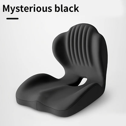 Memory Foam Seat Cushion Ergonomic with Back Support & Breathable Hollow Design – Comfortable Chair Pad for Office, Car Seat & Long Sitting, Unisex Gift