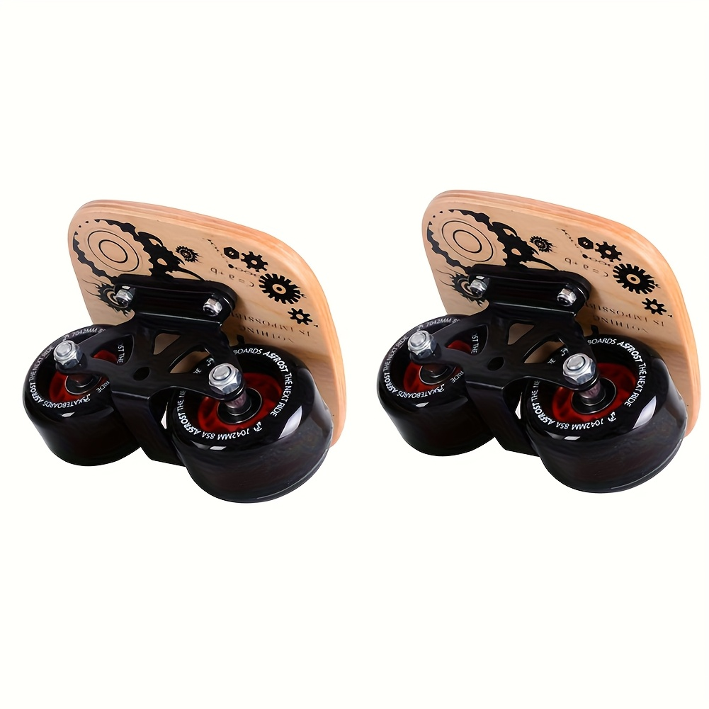 Split Drift Skateboard with PU Wheels & High-End Bearings | 7-Layer Maple Deck Anti-Slip Portable Roller Road Drift Skates Plate – Flexible Lightweight Design for Tricks & Street Skating (2 Styles)